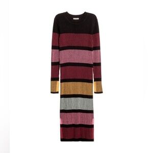 H&M Multicolor block sweaterdress